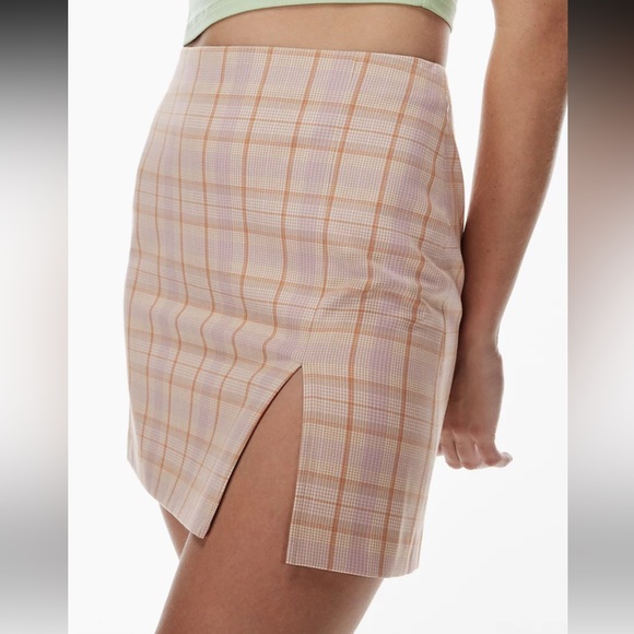 Sunday Best Tatiana Skirt in Iris Blue/Orchid Pink Plaid - Picture 5 of 10